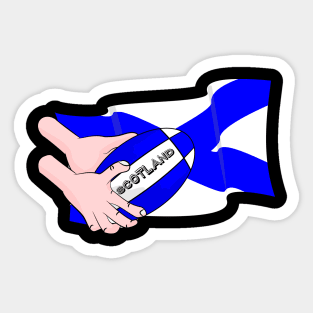 Rugby Scotland Flag Sticker